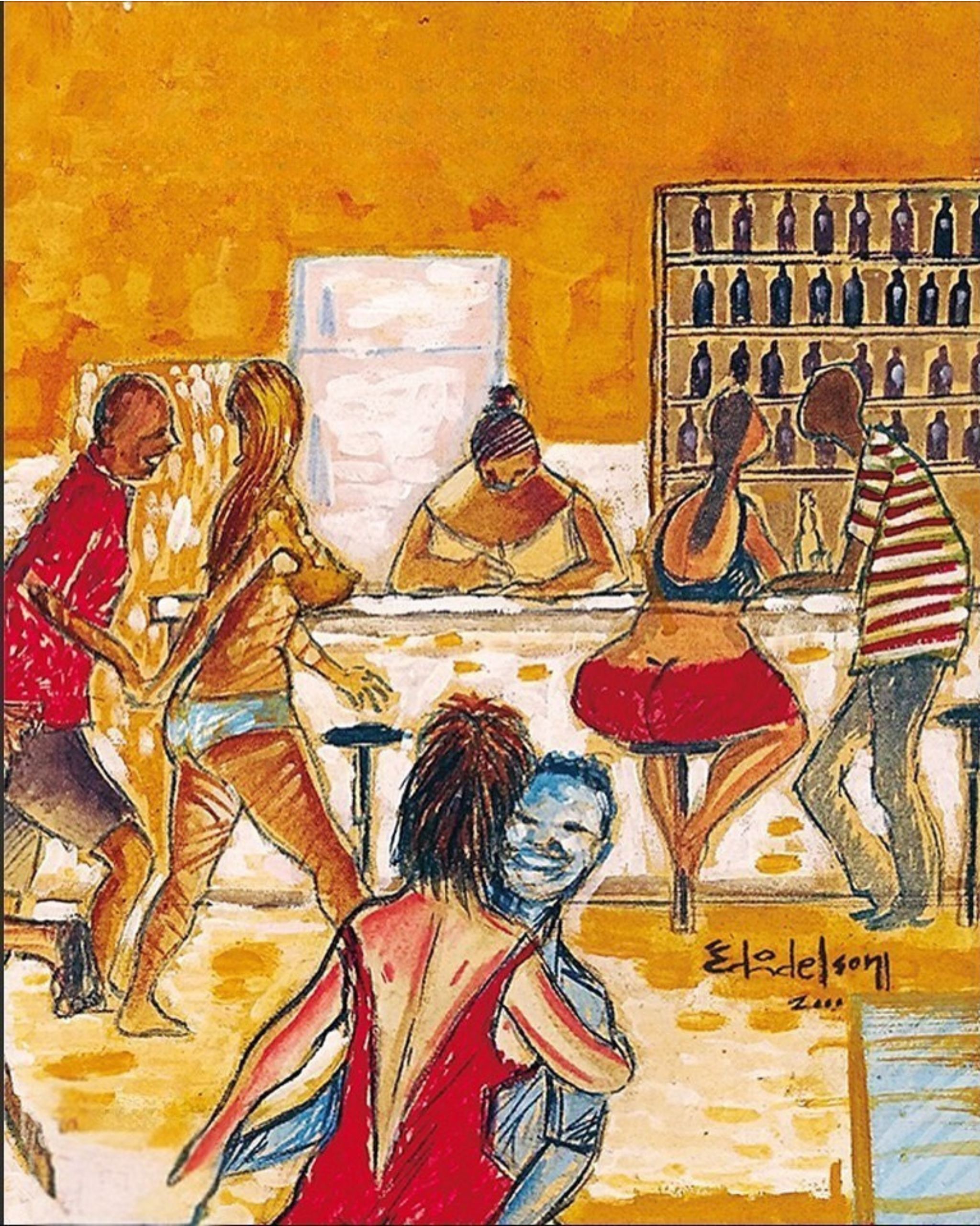 Arte para a capa da revista Cumbuca